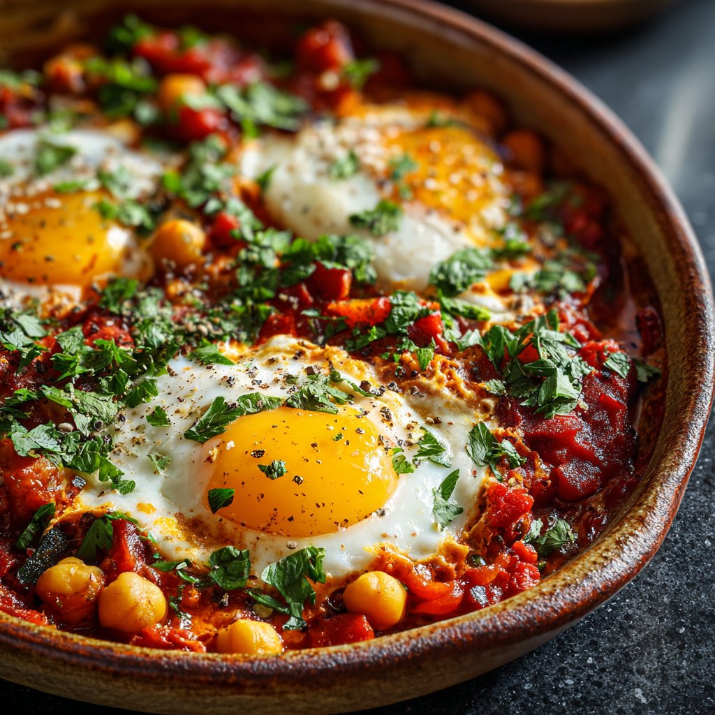 Shakshuka mit Kichererbsen