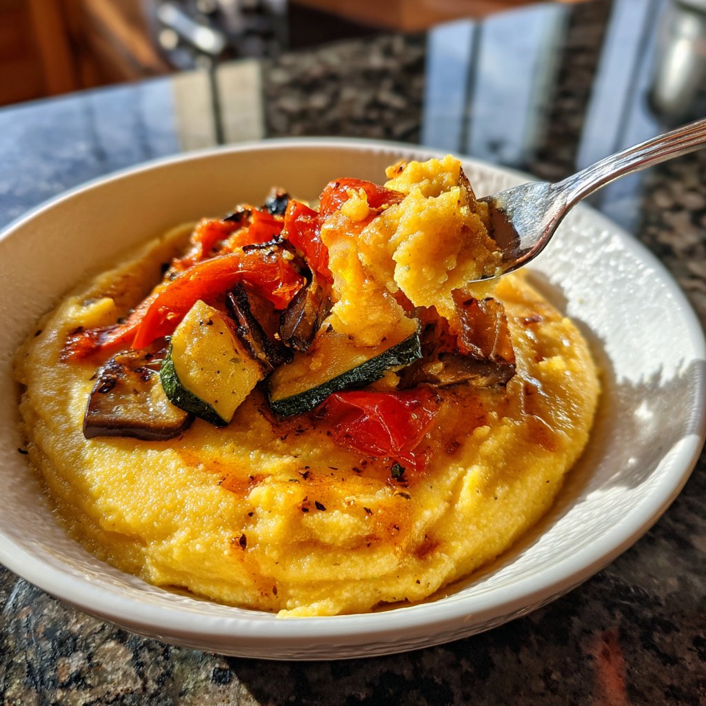 Polenta mit Ofengemüse