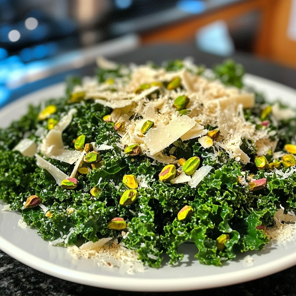 Parmesan-Pistazien-Kale-Salat