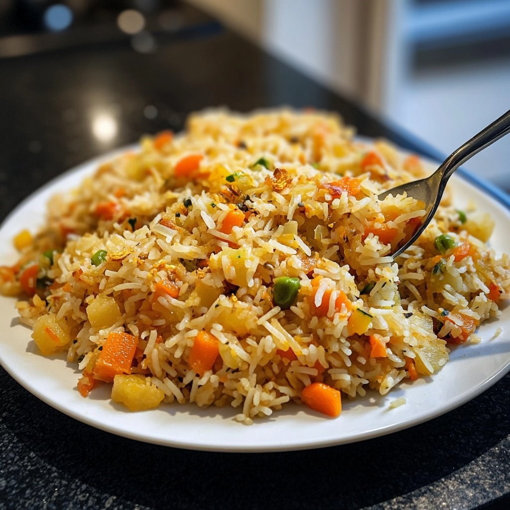 Gebratener Reis mit Ingwer