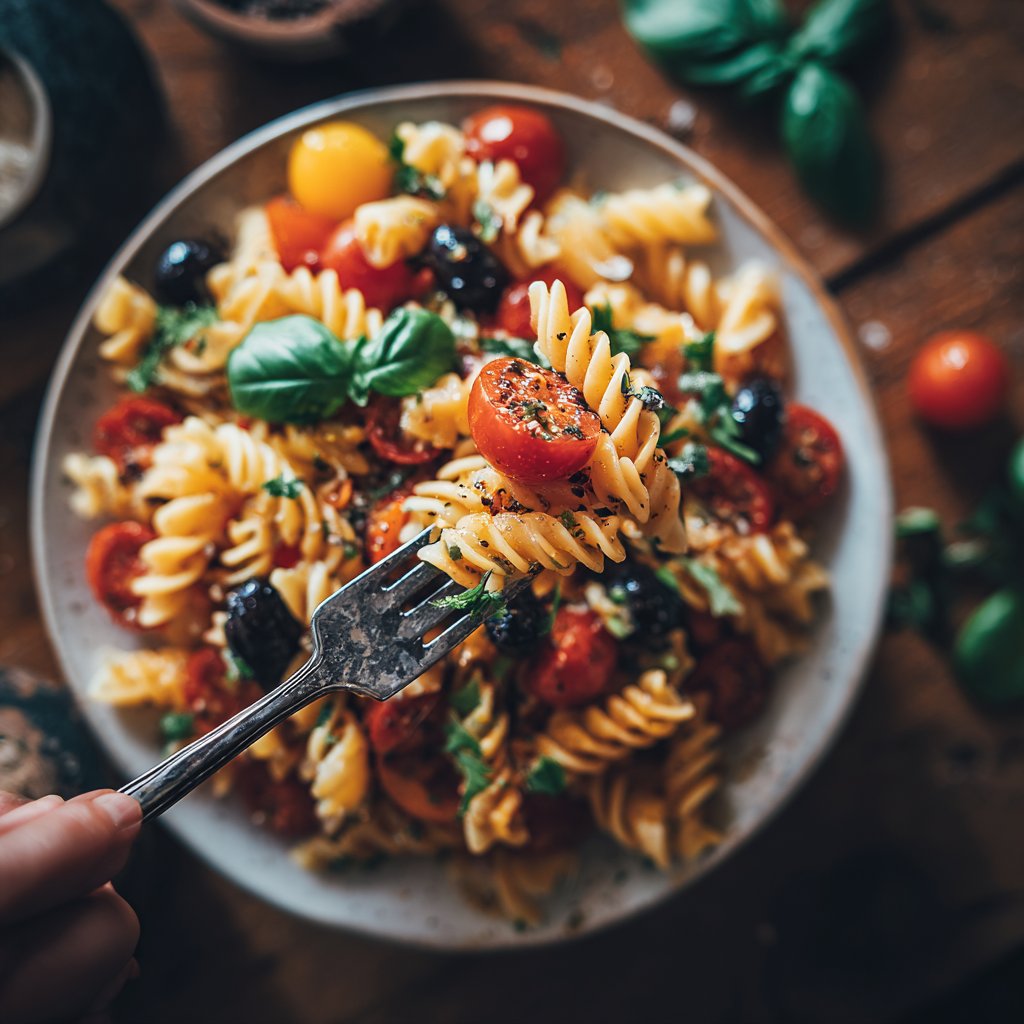 Mediterraner Nudelsalat Gesund