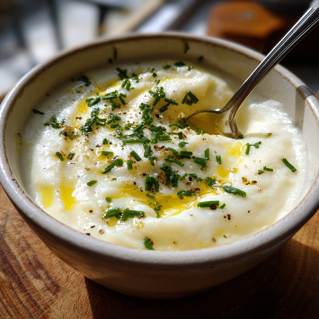 Blumenkohlsuppe fein püriert