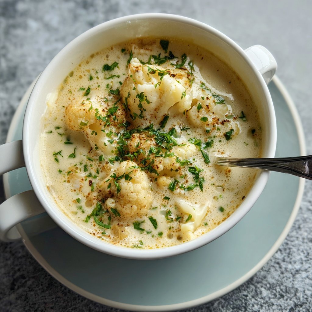 Blumenkohlsuppe zum Vorbereiten