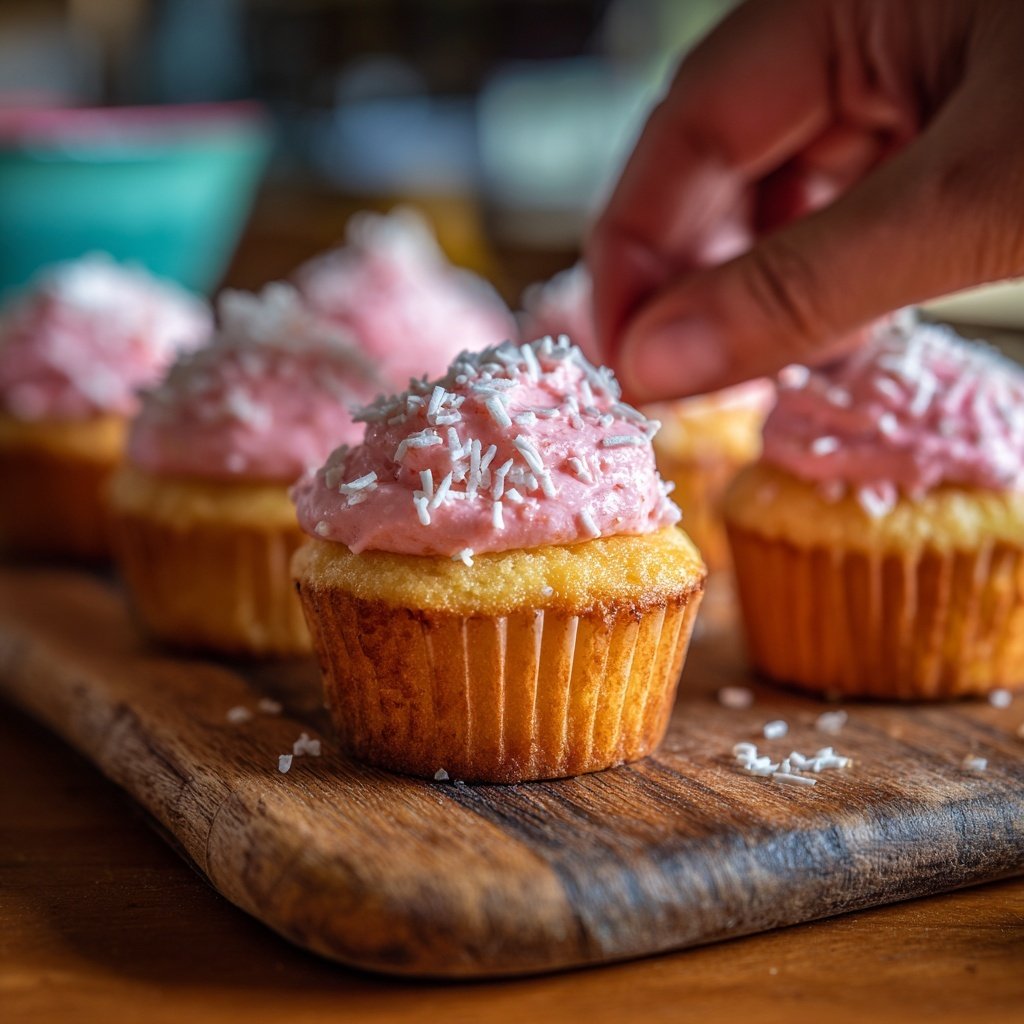 Erdbeer Vanille Cupcake Bites